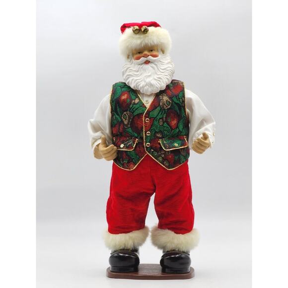 Rockin' Around The Christmas Tree 17" Santa Christmas Fantasy 1999 No Adapter - Picture 3 of 15